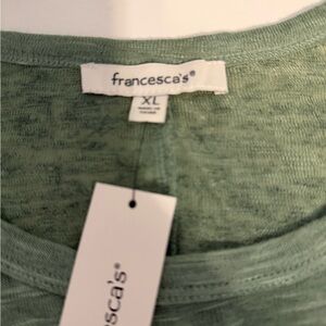 Francesca's Collections Sage Green Top
